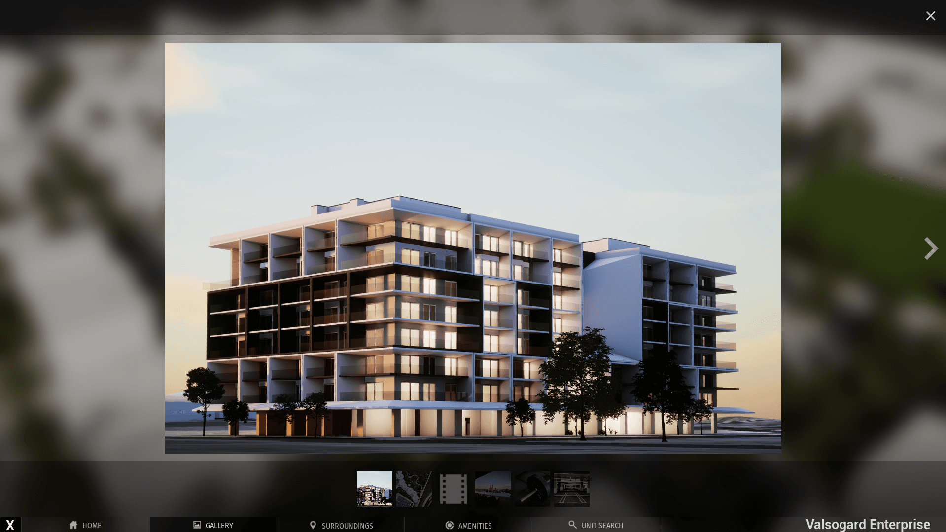 Interactive unit search and filtering